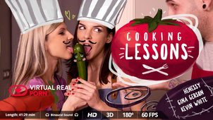 VR Cooking Lessons End in Delicious Cum