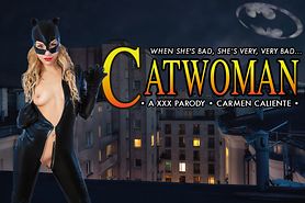 Catwoman Uses Her Pussy on a Bat